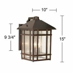 Cheapest ✨ Kathy Ireland Sierra Craftsman 15" High Bronze Outdoor Wall Light 😉 -Outdoor Lighting Store unnamed file 4097
