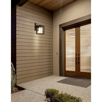 Best Sale 🥰 JONATHAN Y 6.75" LED Glass/Metal Outdoor Cube Bubble Sconce Black - Jonathan Y 🎉 2 Best Sale 🥰 JONATHAN Y 6.75" LED Glass/Metal Outdoor Cube Bubble Sconce Black - Jonathan Y 🎉