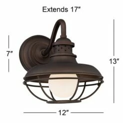 Top 10 🎉 Franklin Iron Works Farmhouse Outdoor Barn Light Fixture Oiled Bronze Open Cage 13" White Glass Orb Diffuser for Exterior House 🔥 11 Top 10 🎉 Franklin Iron Works Farmhouse Outdoor Barn Light Fixture Oiled Bronze Open Cage 13" White Glass Orb Diffuser for Exterior House 🔥 -Outdoor Lighting Store unnamed file 4105