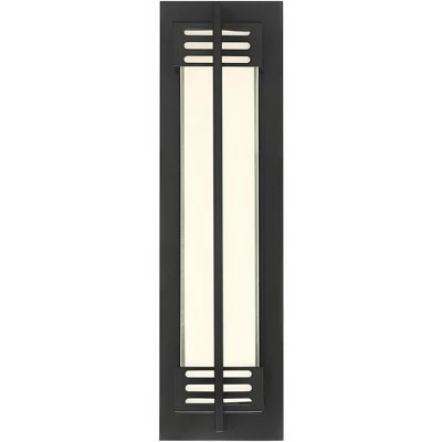 Promo 🌟 Possini Euro Design Modern Outdoor Wall Sconce Fixture LED Bronze 16" White Frosted Glass for Exterior House Porch Patio Deck ⌛ 5 Promo 🌟 Possini Euro Design Modern Outdoor Wall Sconce Fixture LED Bronze 16" White Frosted Glass for Exterior House Porch Patio Deck ⌛ - Image 3