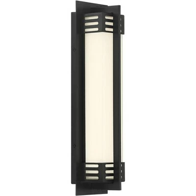Promo 🌟 Possini Euro Design Modern Outdoor Wall Sconce Fixture LED Bronze 16" White Frosted Glass for Exterior House Porch Patio Deck ⌛ 6 Promo 🌟 Possini Euro Design Modern Outdoor Wall Sconce Fixture LED Bronze 16" White Frosted Glass for Exterior House Porch Patio Deck ⌛ - Image 4