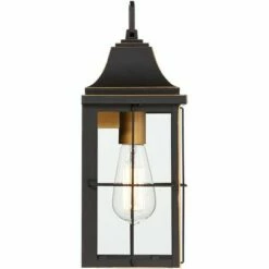 Budget ⭐ John Timberland Rustic Outdoor Wall Light Fixture Black Gold 4-Light 15" Clear Glass for Exterior House Porch Patio Outside Deck 🌟 -Outdoor Lighting Store unnamed file 4118
