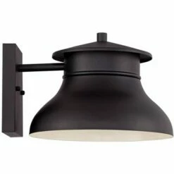 Wholesale 🛒 John Timberland Modern Industrial Outdoor Wall Lights Fixtures Set of 2 Black LED 7 1/2" Exterior House Porch Patio Outside Deck 🤩 -Outdoor Lighting Store unnamed file 4123