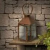 Outlet 👍 Garden Accents Artificial Lantern Rust 12" - National Tree Company 🎉 -Outdoor Lighting Store unnamed file 413