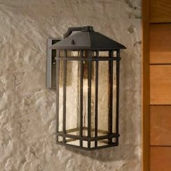 Hot Sale 🌟 Kathy Ireland J du J Sierra Craftsman 16 1/2" High Outdoor Wall Light 🔥