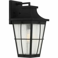 Brand new 🎁 John Timberland Modern Outdoor Wall Light Fixture Matte Black 17 1/2" Clear Glass Exterior House Porch Patio Outside Deck Garage 🥰 -Outdoor Lighting Store unnamed file 4223