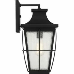 Brand new 🎁 John Timberland Modern Outdoor Wall Light Fixture Matte Black 17 1/2" Clear Glass Exterior House Porch Patio Outside Deck Garage 🥰 -Outdoor Lighting Store unnamed file 4224