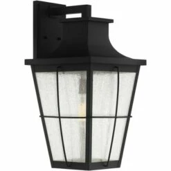 Cheap 😉 John Timberland Modern Industrial Outdoor Wall Light Fixture Black Metal 23 1/4" Clear Seeded Glass for Exterior House Porch Patio 🛒 -Outdoor Lighting Store unnamed file 4230