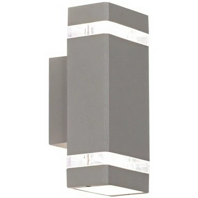 Best Pirce 🌟 Possini Euro Design Modern Outdoor Wall Sconce Fixture Matte Silver 10 1/2" Clear Glass Up Down for Exterior House Porch Patio 👏 5 Best Pirce 🌟 Possini Euro Design Modern Outdoor Wall Sconce Fixture Matte Silver 10 1/2" Clear Glass Up Down for Exterior House Porch Patio 👏 - Image 3