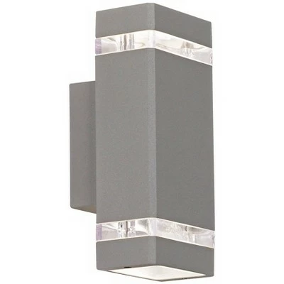 Best Pirce 🌟 Possini Euro Design Modern Outdoor Wall Sconce Fixture Matte Silver 10 1/2" Clear Glass Up Down for Exterior House Porch Patio 👏 6 Best Pirce 🌟 Possini Euro Design Modern Outdoor Wall Sconce Fixture Matte Silver 10 1/2" Clear Glass Up Down for Exterior House Porch Patio 👏 - Image 4