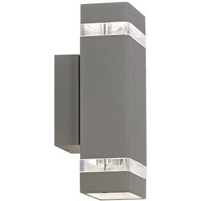 Best Pirce 🌟 Possini Euro Design Modern Outdoor Wall Sconce Fixture Matte Silver 10 1/2" Clear Glass Up Down for Exterior House Porch Patio 👏 7 Best Pirce 🌟 Possini Euro Design Modern Outdoor Wall Sconce Fixture Matte Silver 10 1/2" Clear Glass Up Down for Exterior House Porch Patio 👏 - Image 5