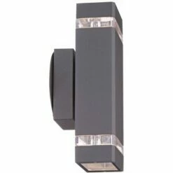 Best Pirce 🎉 Possini Euro Design Modern Outdoor Wall Sconce Fixture Graphite Gray 10 1/2" Clear Glass Up Down for Exterior Patio Porch House 🎉 -Outdoor Lighting Store unnamed file 4250