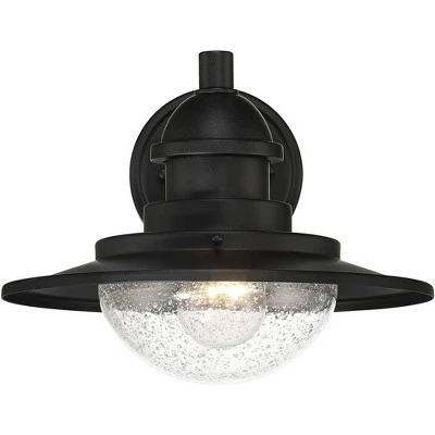 Promo ๐ Franklin Iron Works Industrial Outdoor Wall Light Fixture Matte Black 8 1/2" LED Seedy Glass Damp Rated Exterior House Porch Patio ๐ 6 Promo ๐ Franklin Iron Works Industrial Outdoor Wall Light Fixture Matte Black 8 1/2" LED Seedy Glass Damp Rated Exterior House Porch Patio ๐ - Image 4