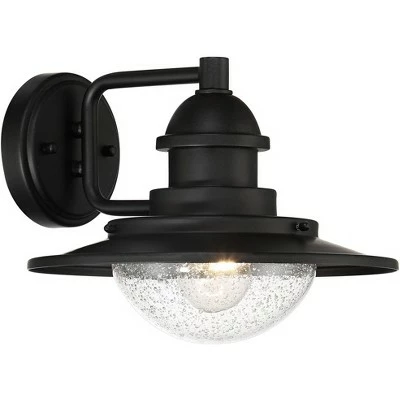 Promo ๐ Franklin Iron Works Industrial Outdoor Wall Light Fixture Matte Black 8 1/2" LED Seedy Glass Damp Rated Exterior House Porch Patio ๐ 7 Promo ๐ Franklin Iron Works Industrial Outdoor Wall Light Fixture Matte Black 8 1/2" LED Seedy Glass Damp Rated Exterior House Porch Patio ๐ - Image 5