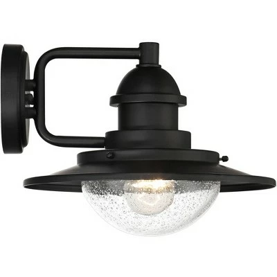 Promo ๐ Franklin Iron Works Industrial Outdoor Wall Light Fixture Matte Black 8 1/2" LED Seedy Glass Damp Rated Exterior House Porch Patio ๐ 8 Promo ๐ Franklin Iron Works Industrial Outdoor Wall Light Fixture Matte Black 8 1/2" LED Seedy Glass Damp Rated Exterior House Porch Patio ๐ - Image 6