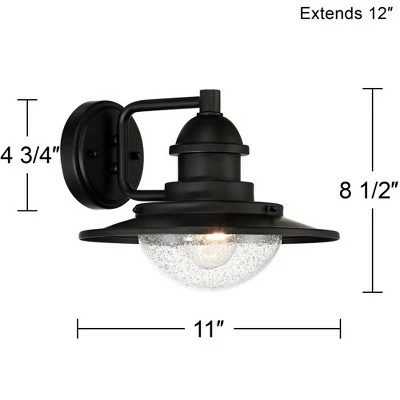 Promo ๐ Franklin Iron Works Industrial Outdoor Wall Light Fixture Matte Black 8 1/2" LED Seedy Glass Damp Rated Exterior House Porch Patio ๐ 9 Promo ๐ Franklin Iron Works Industrial Outdoor Wall Light Fixture Matte Black 8 1/2" LED Seedy Glass Damp Rated Exterior House Porch Patio ๐ - Image 7