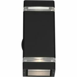 Best Pirce 🔥 Possini Euro Design Modern Outdoor Wall Light Fixture Black 10 1/2" Rectangular Glass Up Down for House Porch Patio 😀 -Outdoor Lighting Store unnamed file 4282