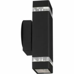 Best Pirce 🔥 Possini Euro Design Modern Outdoor Wall Light Fixture Black 10 1/2" Rectangular Glass Up Down for House Porch Patio 😀 -Outdoor Lighting Store unnamed file 4284