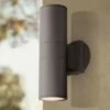 Flash Sale 😀 Possini Euro Design Modern Outdoor Wall Sconce Fixture Bronze 11 3/4" Tempered Glass Lens Up Down for Exterior House Porch Patio ⭐ -Outdoor Lighting Store unnamed file 4288