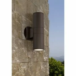Flash Sale 😀 Possini Euro Design Modern Outdoor Wall Sconce Fixture Bronze 11 3/4" Tempered Glass Lens Up Down for Exterior House Porch Patio ⭐ -Outdoor Lighting Store unnamed file 4294
