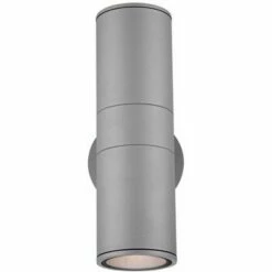 Budget 🥰 Possini Euro Design Modern Outdoor Wall Sconce Fixture Silver 11 3/4" Tempered Glass Lens Up Down for Exterior House Porch Patio 🌟 -Outdoor Lighting Store unnamed file 4302