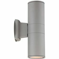 Budget 🥰 Possini Euro Design Modern Outdoor Wall Sconce Fixture Silver 11 3/4" Tempered Glass Lens Up Down for Exterior House Porch Patio 🌟 -Outdoor Lighting Store unnamed file 4304