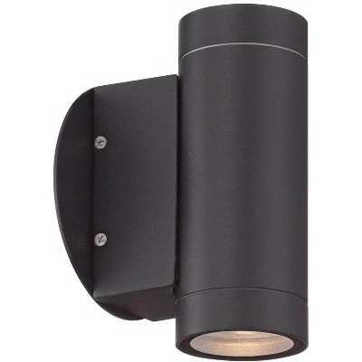 Wholesale 🛒 Possini Euro Design Modern Outdoor Wall Light Fixture Matte Black Cylinder 6 1/2" Tempered Glass Lens Up Down for Exterior House ⌛ 6 Wholesale 🛒 Possini Euro Design Modern Outdoor Wall Light Fixture Matte Black Cylinder 6 1/2" Tempered Glass Lens Up Down for Exterior House ⌛ - Image 4
