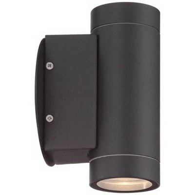 Wholesale 🛒 Possini Euro Design Modern Outdoor Wall Light Fixture Matte Black Cylinder 6 1/2" Tempered Glass Lens Up Down for Exterior House ⌛ 7 Wholesale 🛒 Possini Euro Design Modern Outdoor Wall Light Fixture Matte Black Cylinder 6 1/2" Tempered Glass Lens Up Down for Exterior House ⌛ - Image 5