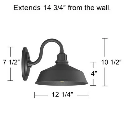 Best Pirce 🤩 Franklin Iron Works Farmhouse Outdoor Barn Light Fixture Black 10 1/2" Dusk to Dawn Gooseneck for Exterior House Porch Patio Deck ⭐ 8 Best Pirce 🤩 Franklin Iron Works Farmhouse Outdoor Barn Light Fixture Black 10 1/2" Dusk to Dawn Gooseneck for Exterior House Porch Patio Deck ⭐ - Image 6