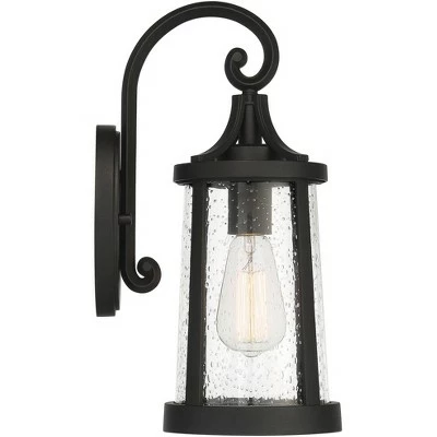 Best Sale ⌛ Franklin Iron Works Industrial Outdoor Wall Light Fixture Black Metal 15 1/2" Clear Seedy Glass for Exterior House Porch Outside ❤️ 7 Best Sale ⌛ Franklin Iron Works Industrial Outdoor Wall Light Fixture Black Metal 15 1/2" Clear Seedy Glass for Exterior House Porch Outside ❤️ - Image 5
