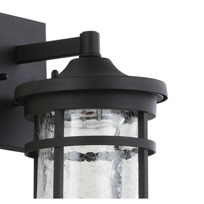 Best deal 🥰 JONATHAN Y LED Glass/Metal Outdoor Wall Lantern Crackled Sconce Black - Jonathan Y 👍 5 Best deal 🥰 JONATHAN Y LED Glass/Metal Outdoor Wall Lantern Crackled Sconce Black - Jonathan Y 👍 - Image 3