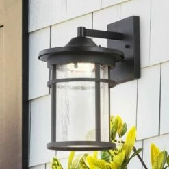 Best deal 🥰 JONATHAN Y LED Glass/Metal Outdoor Wall Lantern Crackled Sconce Black - Jonathan Y 👍 11 Best deal 🥰 JONATHAN Y LED Glass/Metal Outdoor Wall Lantern Crackled Sconce Black - Jonathan Y 👍 -Outdoor Lighting Store unnamed file 4343