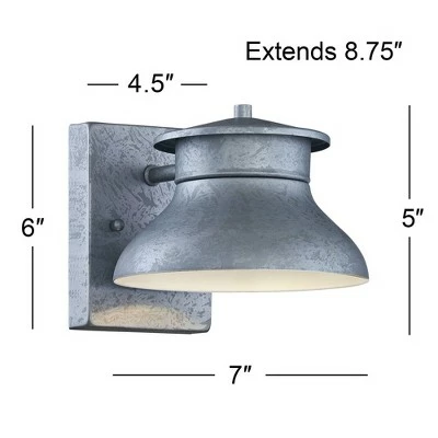 New 🥰 John Timberland Modern Outdoor Wall Light Fixture LED Galvanized Steel 5" Non Glass Dark Sky for Exterior House Porch Patio Barn 😉 8 New 🥰 John Timberland Modern Outdoor Wall Light Fixture LED Galvanized Steel 5" Non Glass Dark Sky for Exterior House Porch Patio Barn 😉 - Image 6