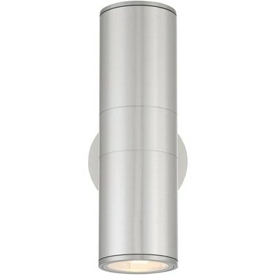 Best deal ๐ Possini Euro Design Modern Outdoor Wall Light Fixture Brushed Nickel Downlight Uplight 11 3/4" Glass Exterior House Porch Patio โค๏ธ 4 Best deal ๐ Possini Euro Design Modern Outdoor Wall Light Fixture Brushed Nickel Downlight Uplight 11 3/4" Glass Exterior House Porch Patio โค๏ธ - Image 2