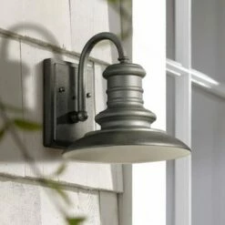 Deals ๐ Feiss Redding Station 9 3/4"H Silver LED Outdoor Wall Light ๐