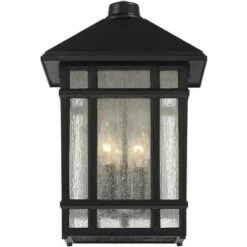 Cheapest 🔥 Kathy Ireland J du J Sierra Craftsman 15 1/4"H Black Outdoor Wall Light 👏 -Outdoor Lighting Store unnamed file 4404
