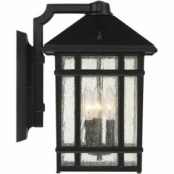 Cheapest 🔥 Kathy Ireland J du J Sierra Craftsman 15 1/4"H Black Outdoor Wall Light 👏 -Outdoor Lighting Store unnamed file 4406