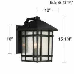 Cheapest 🔥 Kathy Ireland J du J Sierra Craftsman 15 1/4"H Black Outdoor Wall Light 👏 -Outdoor Lighting Store unnamed file 4407