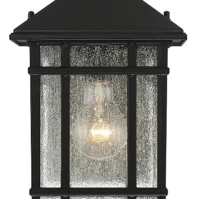 Wholesale 🌟 Kathy Ireland Sierra Craftsman 11"H Black Dusk-Dawn Outdoor Wall Light 🎉 3 Wholesale 🌟 Kathy Ireland Sierra Craftsman 11"H Black Dusk-Dawn Outdoor Wall Light 🎉 - Image 2