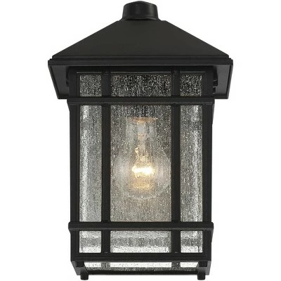 Wholesale 🌟 Kathy Ireland Sierra Craftsman 11"H Black Dusk-Dawn Outdoor Wall Light 🎉 4 Wholesale 🌟 Kathy Ireland Sierra Craftsman 11"H Black Dusk-Dawn Outdoor Wall Light 🎉 - Image 3