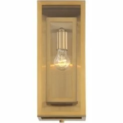 Top 10 🌟 Possini Euro Design Modern Contemporary Glam Outdoor Wall Light Fixture Brass Metal 16 1/4" Clear Glass Panel Exterior House Porch 🤩 -Outdoor Lighting Store unnamed file 4448
