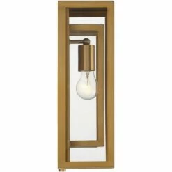 Top 10 🌟 Possini Euro Design Modern Contemporary Glam Outdoor Wall Light Fixture Brass Metal 16 1/4" Clear Glass Panel Exterior House Porch 🤩 -Outdoor Lighting Store unnamed file 4450