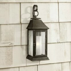 Outlet 😀 Feiss Shepherd 16 1/2"H Weathered Zinc Outdoor Wall Light 🧨