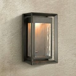 Brand new 👍 Feiss Urbandale 10"H Antique Bronze LED Outdoor Wall Light 😉