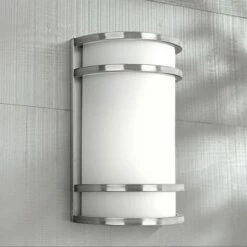 Buy 👍 Minka Lavery Bay View Collection 12" High Steel Finish Outdoor Wall Light 🔔