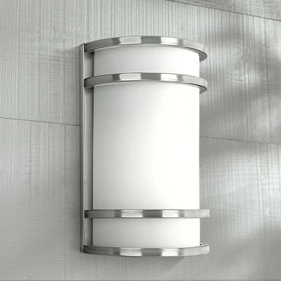 Buy 👍 Minka Lavery Bay View Collection 12" High Steel Finish Outdoor Wall Light 🔔 2 Buy 👍 Minka Lavery Bay View Collection 12" High Steel Finish Outdoor Wall Light 🔔