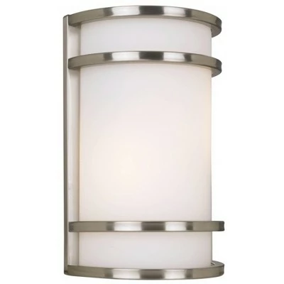 Buy 👍 Minka Lavery Bay View Collection 12" High Steel Finish Outdoor Wall Light 🔔 3 Buy 👍 Minka Lavery Bay View Collection 12" High Steel Finish Outdoor Wall Light 🔔 - Image 2