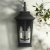 Budget 🧨 Feiss Warren 19 1/2" High Black 2-Light Outdoor Wall Light 🔥 -Outdoor Lighting Store unnamed file 4496