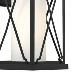 Best Sale ⌛ Minka Lavery Lansdale 18" High Matte Black Outdoor Wall Light 🌟