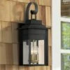 Flash Sale ❤️ Franklin Iron Works Industrial Outdoor Wall Light Fixture Warm Brass Black Metal 17" Clear Glass Exterior House Patio Outside Deck 💯 -Outdoor Lighting Store unnamed file 4504